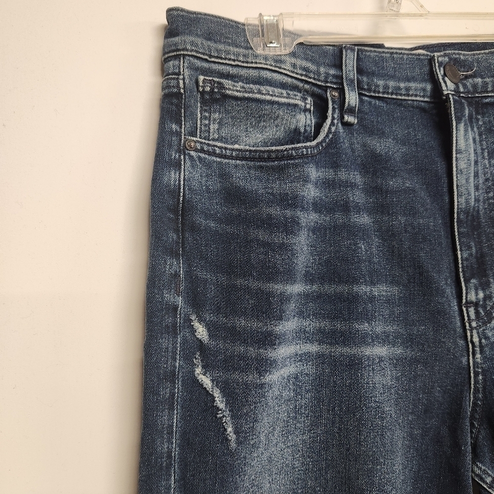 Hudson Jade distressed jeans size 30×30 raw hem Mid-Rise Loose fit - Picture 10 of 13